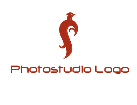 bird logo with phoenix symbol