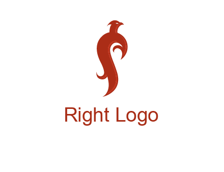 bird logo with phoenix symbol