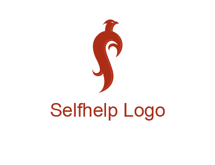 bird logo with phoenix symbol