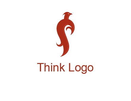 bird logo with phoenix symbol