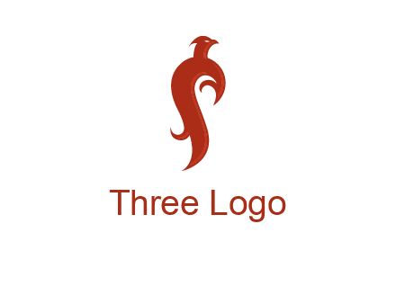bird logo with phoenix symbol