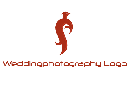 bird logo with phoenix symbol