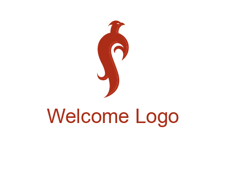 bird logo with phoenix symbol