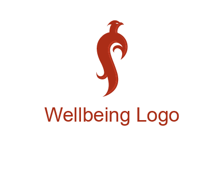 bird logo with phoenix symbol