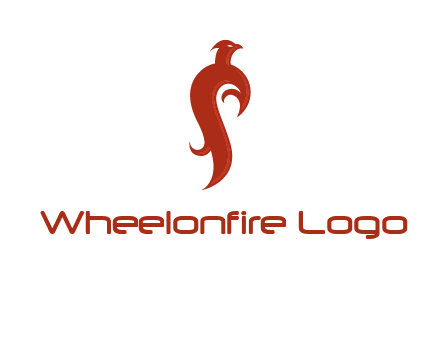 bird logo with phoenix symbol