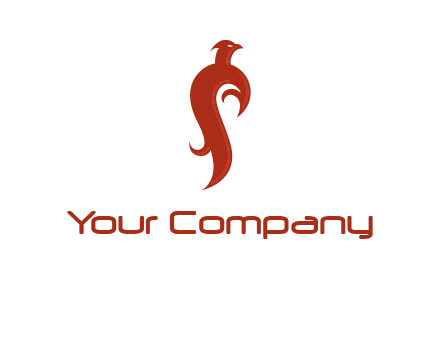 bird logo with phoenix symbol