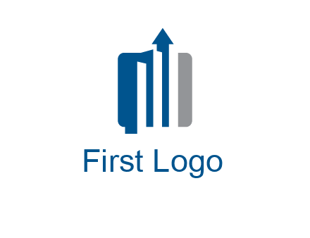 abstract bar graph logo