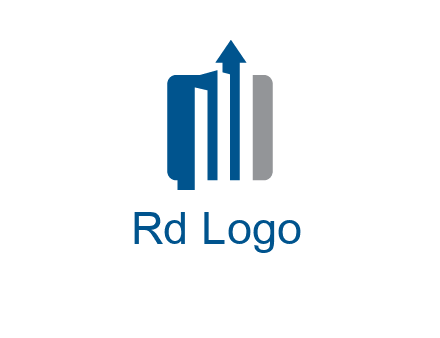 abstract bar graph logo