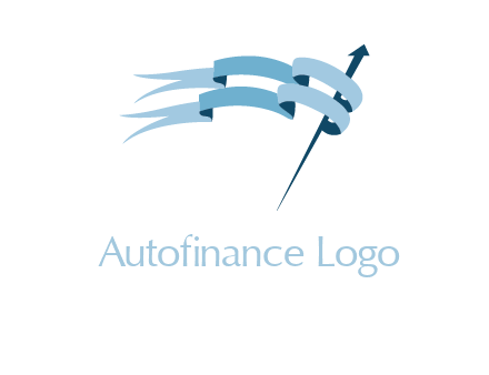 flag with arrow logo