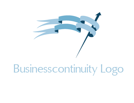 flag with arrow logo