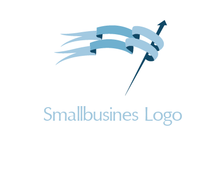 flag with arrow logo