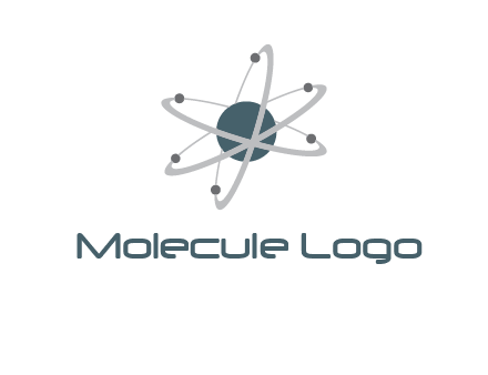 chemistry logo with atom