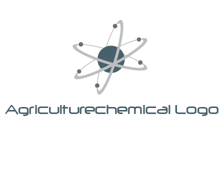 chemistry logo with atom