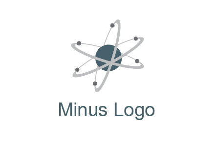 chemistry logo with atom