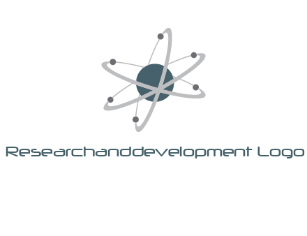 chemistry logo with atom