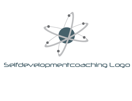chemistry logo with atom
