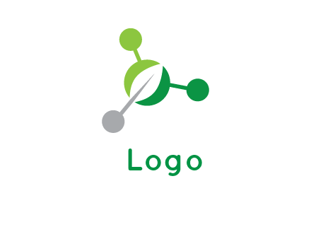 leaf in molecules logo
