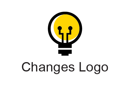 science logo with light bulb