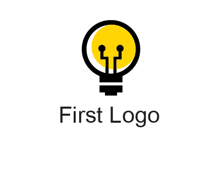 science logo with light bulb