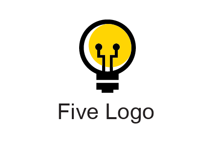 science logo with light bulb