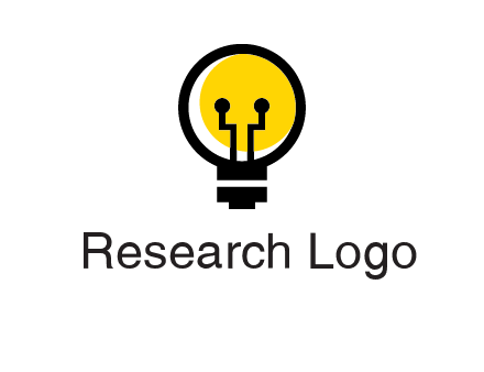 science logo with light bulb
