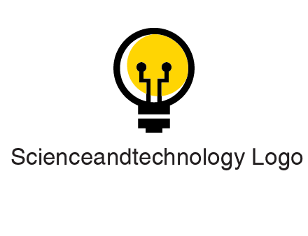 science logo with light bulb