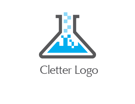 pharmacy logo with flask