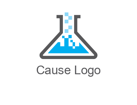 pharmacy logo with flask