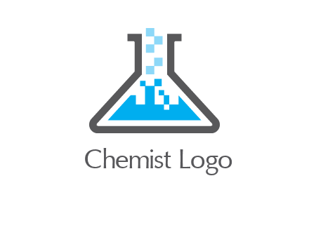 pharmacy logo with flask