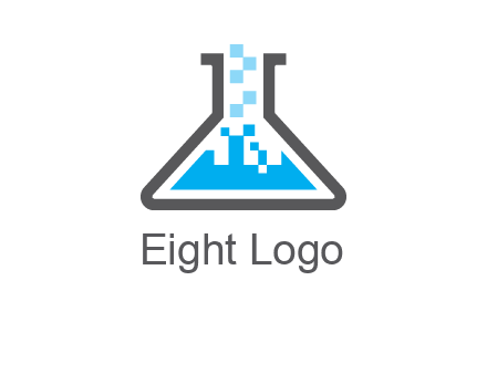 pharmacy logo with flask