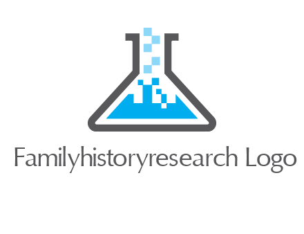 pharmacy logo with flask