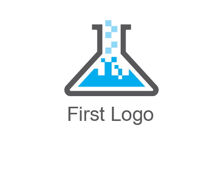 pharmacy logo with flask