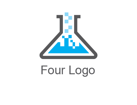 pharmacy logo with flask