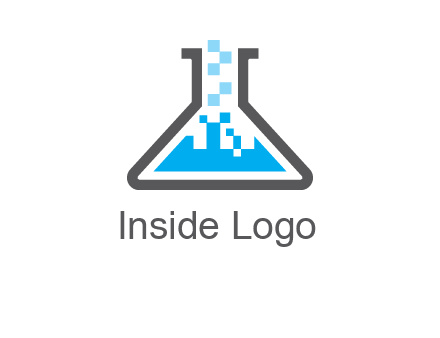 pharmacy logo with flask