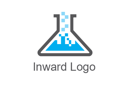 pharmacy logo with flask