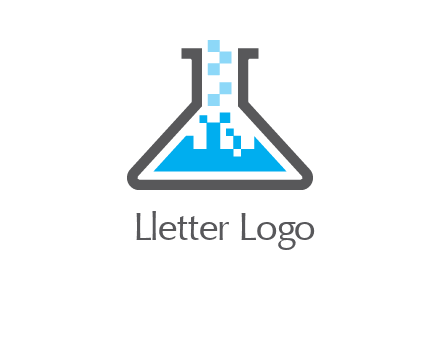 pharmacy logo with flask