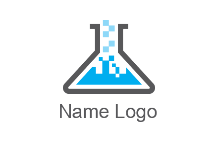 pharmacy logo with flask