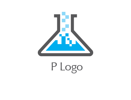 pharmacy logo with flask