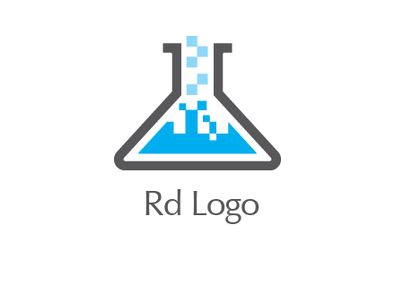 pharmacy logo with flask