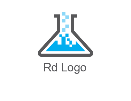 pharmacy logo with flask