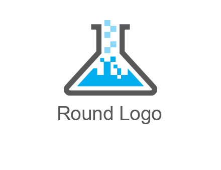 pharmacy logo with flask