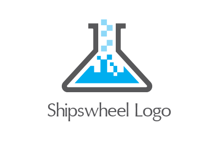 pharmacy logo with flask