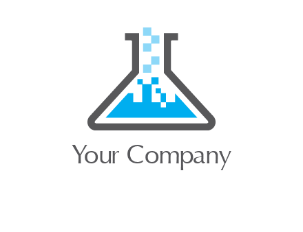 pharmacy logo with flask