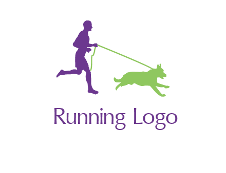 dog walking logo