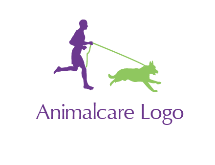 dog walking logo