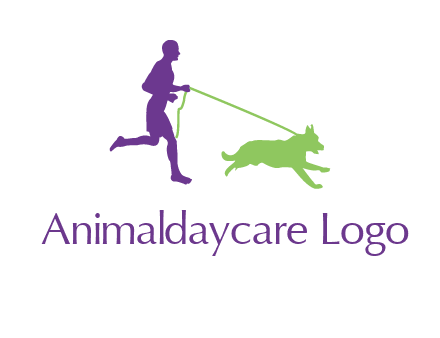 dog walking logo
