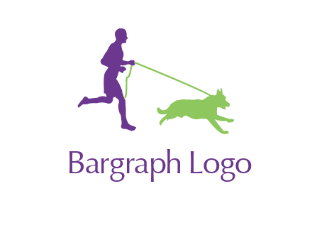 dog walking logo