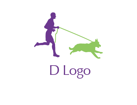 dog walking logo