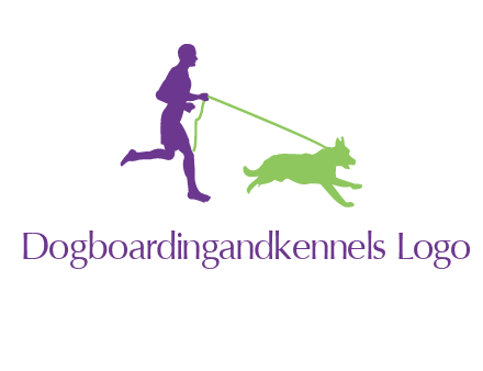 dog walking logo