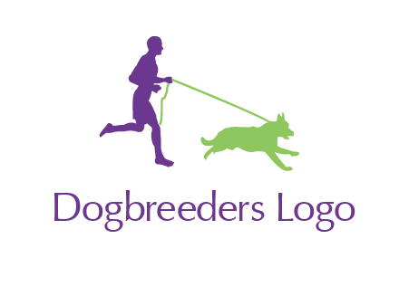 dog walking logo